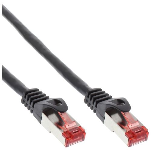 InLine kruiskabel - 1 m - zwart