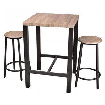 Table Haute Avec Tabourets Chicago Achat Prix Fnac