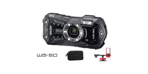 Caméra sport Ricoh WG-50 résistant au gel, Full HD, étanche, résistant aux chocs, mémoire interne, protégé contre la poussière