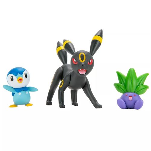 Pokemon Battle Figures - Pack 3pcs Figurines - Noctali + Mystherbe +  Tiplouf - Nouveauté 2021 - Figurine de collection - Achat & prix