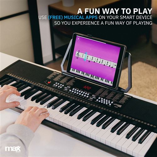 14€99 sur MOGOI Piano pour enfants multifonctionnel Clavier de 61 touches  avec Microphone, Piano numérique, Top Prix