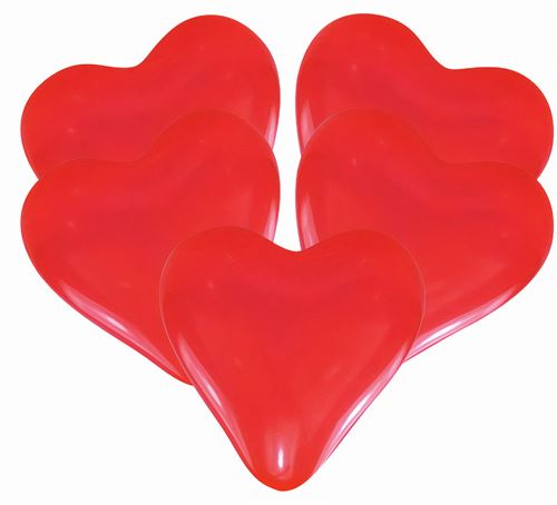 Amscan ballons Coeur 30,4 cm latex rouge 25 pièces