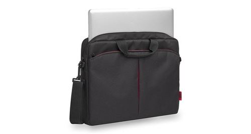 WE Classic - Sacoche pour ordinateur portable - 15.6 - noir avec ligne rouge