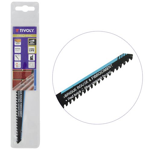 Lame de scie sabre HCS Fibrociment TIVOLY L150mm coupe puissante Matières plastiques jusqu'à 10cm épaisseur