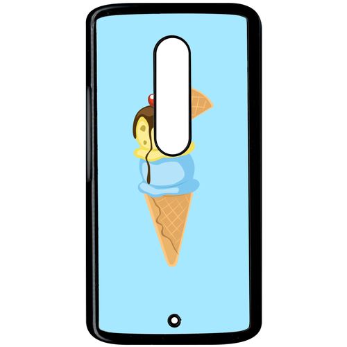 Coque Motorola X Play Glace Cornet Bleu