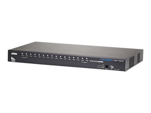 ATEN CS17916 - commutateur écran-clavier-souris/audio/USB - 8 ports - Ordinateur de bureau, Montable sur rack