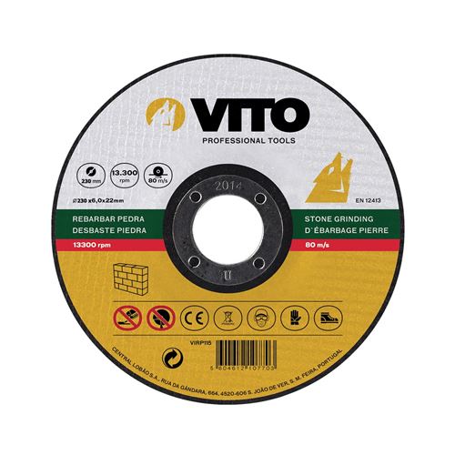 Disque spécial Pierre Diamètre 230 mm Alésage 22 mm VITOPOWER