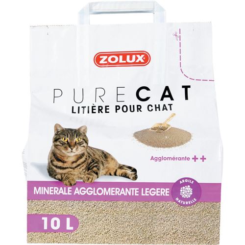 Litière pour chat- Agglomérante légère - 10 L
