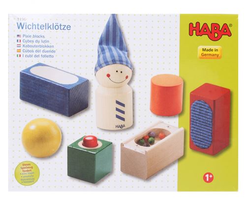 Haba blocs de construction en bois avec effet sonore et tactile 7 parties
