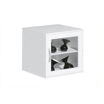 Bloc Rangement Trieur Box Classeur Cube Modulable Boite Casier Vitre Mdf Blanc Achat Prix Fnac
