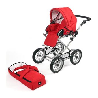 Brio 24891318 Poussette Combi 3 En 1 Rouge Poussette de poupee Achat prix fnac