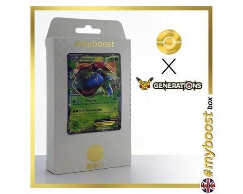 VENUSAUR (FLORIZARRE) EX 1-83 - #myboost X Generations XY - Coffret de 10 cartes Pokémon Anglaises