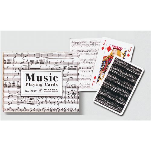 Coffret de 2 jeux de cartes MUSIC PIATNIK Multicolore