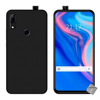 Housse etui coque pochette silicone gel fine pour Huawei P Smart Z verre trempe NOIR htdmobiles Coque et etui telephone mobile a la Fnac