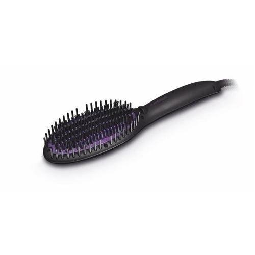 Glamoriser brosse lissante black edition - picots infusés a lhuile de diamant noir - noir violet glamoriser london gla042