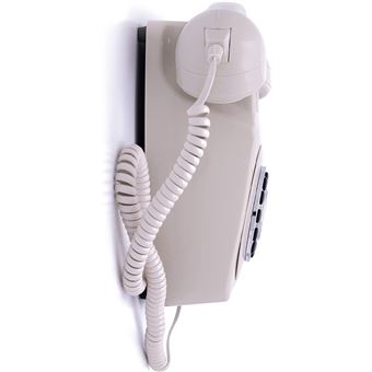 HURRISE téléphone mural filaire Téléphone mural rétro téléphone filaire