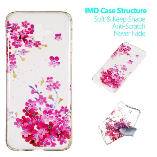 Coque en TPU gel belle fleur pour votre Samsung Galaxy J6 Plus J610F/J6 Prime