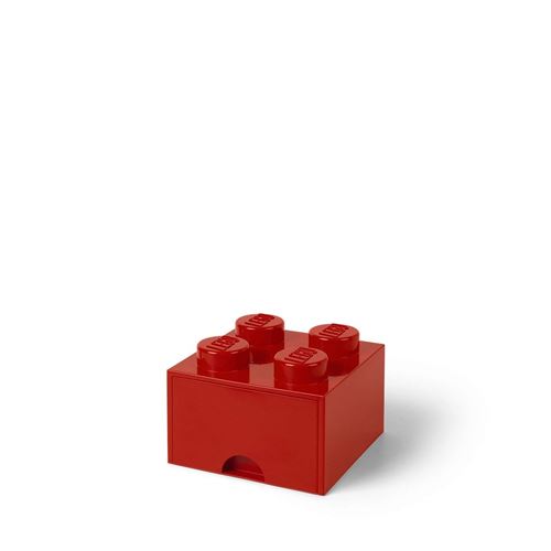 Boite de rangement LEGO tiroir empilable 4 tenons - Brique rouge – La  Briqueterie