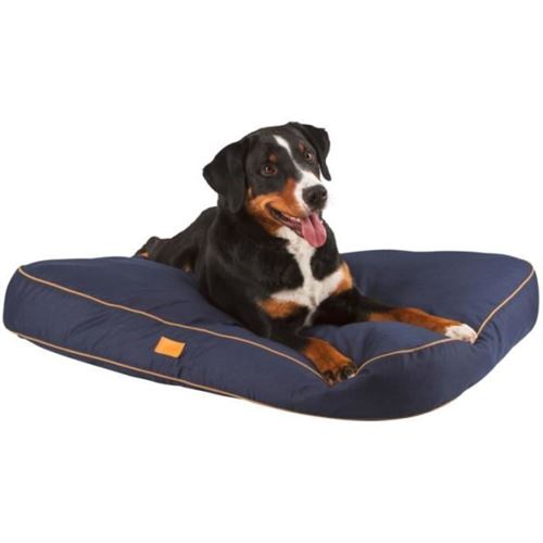 Kerbl Cane Cuscino Pavimento Jerome 100X70X11 Cm Navy/Cognac