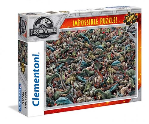 Clementoni - 39470 - Impossible Puzzle - Jurassic World - 1000 Pièces