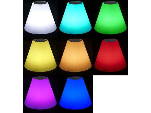 Lampe sur pied solaire à LED 7 couleurs avec haut-parleurs sans fil - Achat  & prix