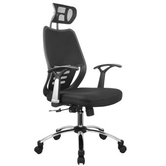Fauteuil De Bureau Titan Avec Appui Tete Noir Achat Prix Fnac