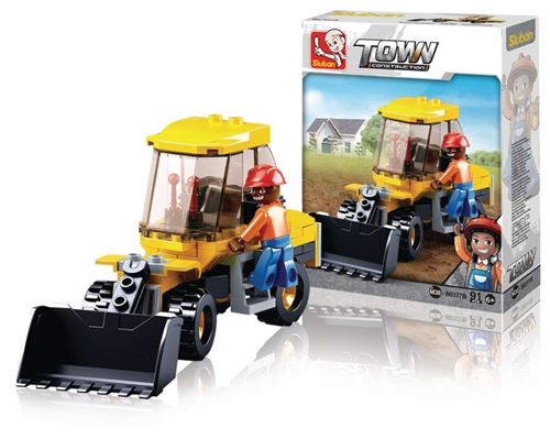 Sluban M38-b0377b Petit Chariot élévateur Camion 91 pcs, Multicolore