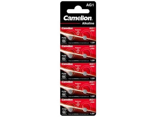 Pack de 10 piles Camelion Alcaline AG1 sans mercure/Hg
