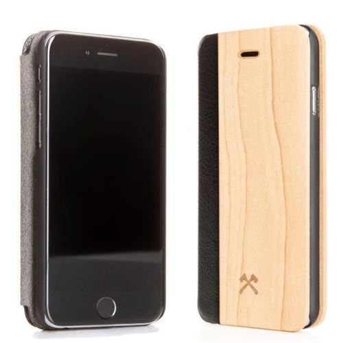 Housse pour iPhone 7, 8 en bois véritable Érable Woodcessories EcoFlip