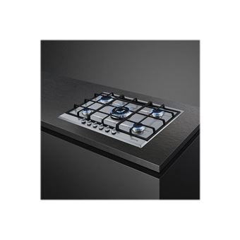 Smeg P272XGH - Table de cuisson au gaz - 5 plaques de cuisson - Niche - largeur : 55.5 cm - profondeur : 47.8 cm - acier inoxydable
