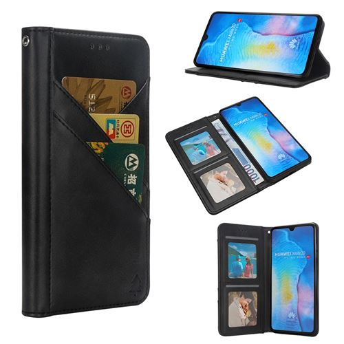 Etui en PU flip noir pour votre Huawei Mate 20