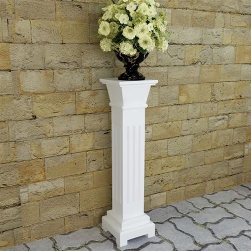 Vidaxl support pilier classique carr&eacute; pour plantes mdf 241849