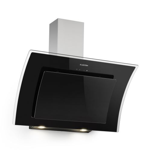Klarstein Sabia 90 - Hotte murale aspirante - 90cm - aspiration 600m³/h - lumière LED - 3 vitesses - noir
