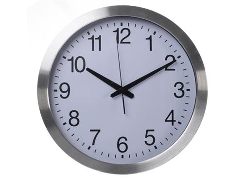 HORLOGE MURALE EN ALUMINIUM - Ø 40 cm
