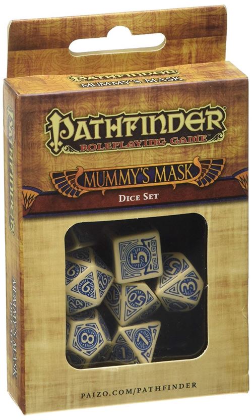 Q-workshop Qwopat71 Pathfinder Momie Masque De Jeu De Cartes (7 Pièces)