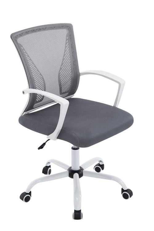 Fauteuil de bureau Tracy , Blanc/Gris