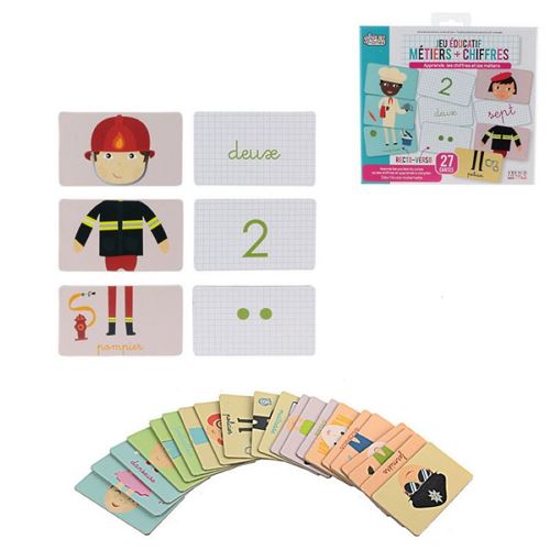 Cartes Educatives Metiers X27 - Autre jeux éducatifs et