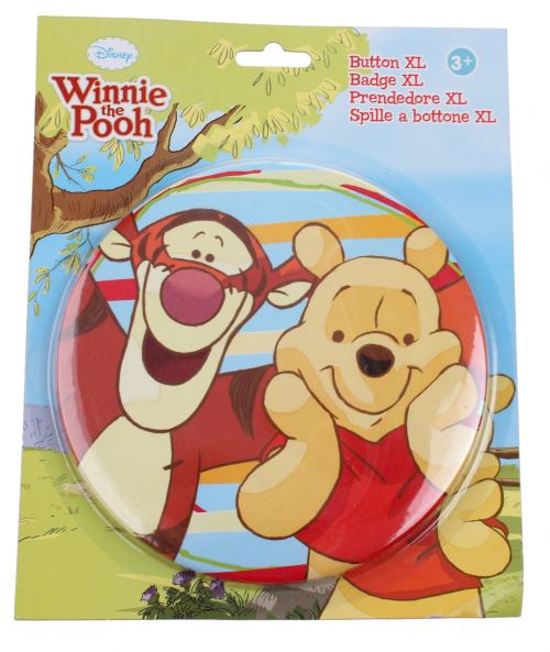 Disney bouton XL Winnie l'ourson Winnie 14 cm multicolore
