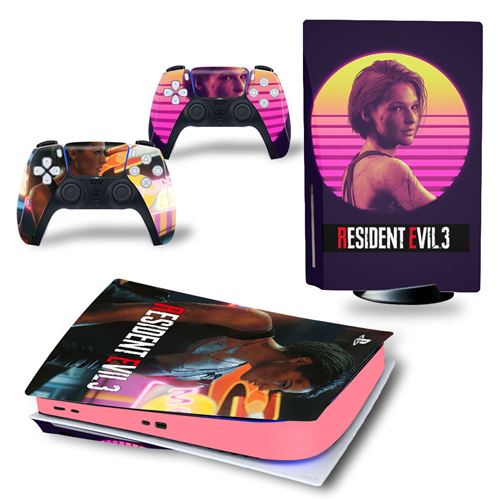 GENERIQUE Autocollant Stickers de Protection pour Console Sony PS5 Edition Standard - - Resident Evil (TN-PS5Disk-4386) 