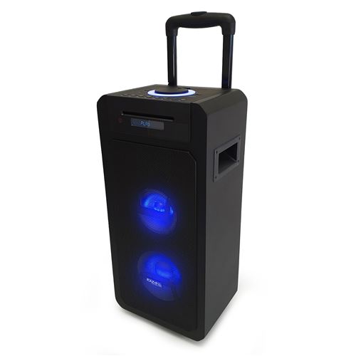 Système de sonorisation portable autonome - 350w - CD/BT/USB/AUX - Avec télécommande