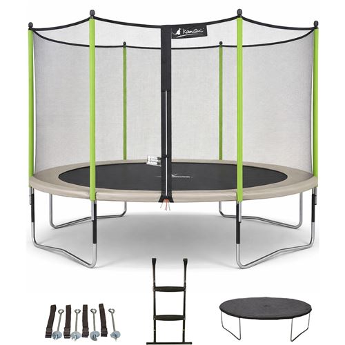 Trampoline jumpi taupe-vert 360