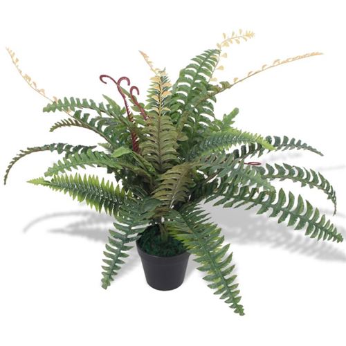 Vidaxl - Plante artificielle avec pot Foug&egrave;re 60 cm Vert Vert