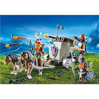Playmobil Knights Les combattants nains 9341 Char de combat avec baliste et nains