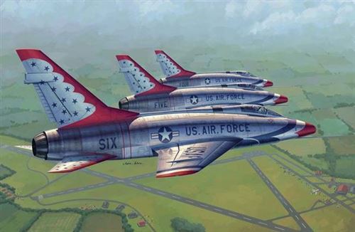 F-100d In Thunderbirds Livery - 1:48e - Trumpeter
