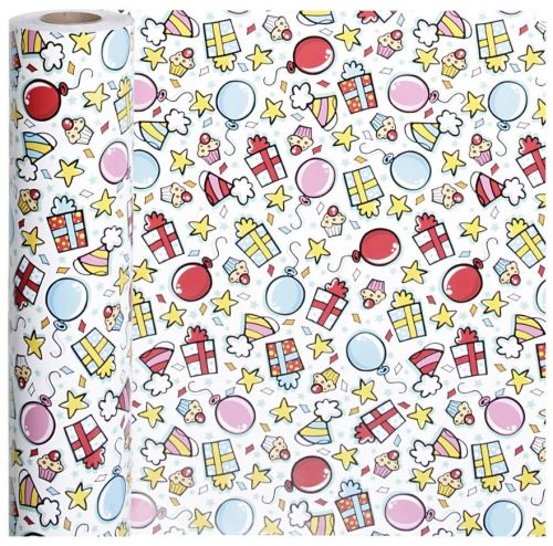 Gift Deco papier d'emballage party 50 cm x 150 m