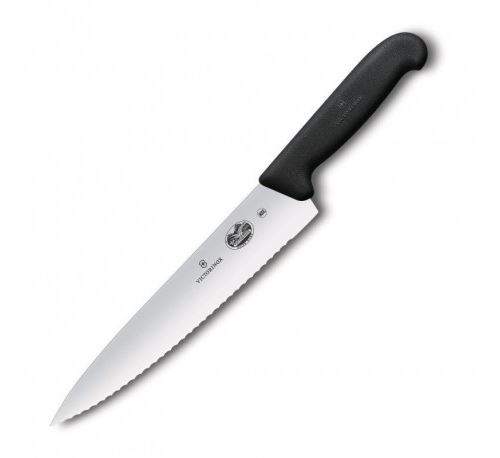 Couteau de cuisinier - Lame dentée 25,5cm - Victorinox - Inox