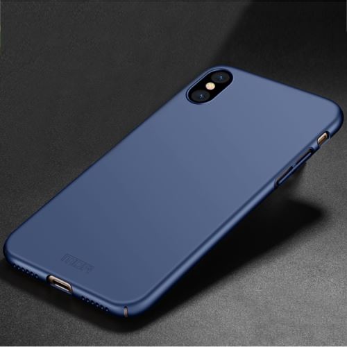 Iphone X / Xs Coque Protection Plastique Coque Protection Plastique Bouclier Arrière Bleu Als80372