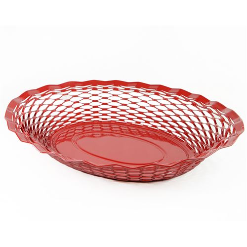 TABLE PASSION Corbeille À Pain 30x24 Cm En Inox Rouge