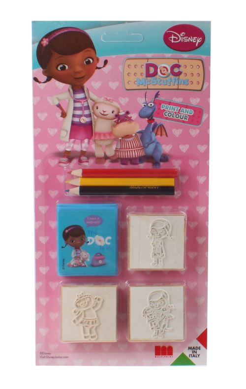 Multiprint Coloriage Doc McStuffins 7 pièces rose