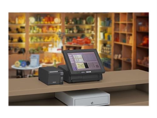 Tm-t70ii, usb, ethernet dark grey, 180dpi incl. power supply unit, power cable (eu), order separately interface cable